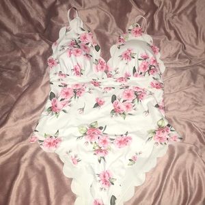 One piece bathing suit